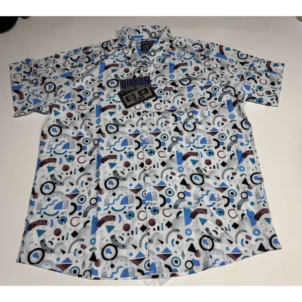 NEW Dixxon Flannel Co Mens New Wave Party Button Up Shirt Size 2X NWT